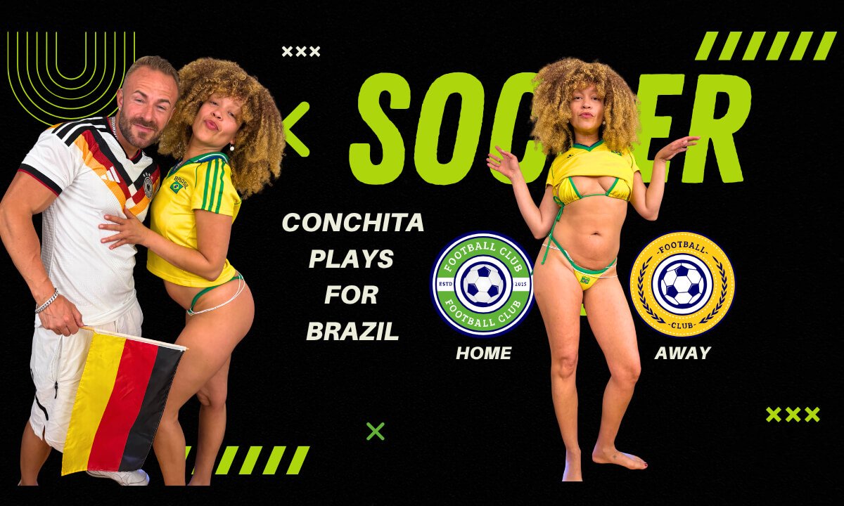 Hot Football Playoff Between Brazil and Germany